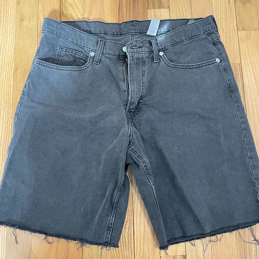 Women’s Black Denim Bermuda Shorts